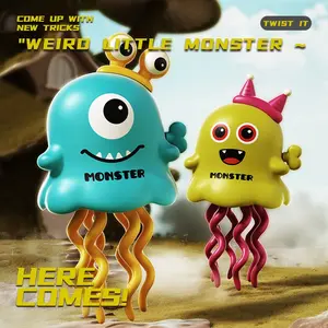 1pcs Cute Dancing Monster Wind-Up Toy, Realistic Baby Animal Stress Relief, Crawling Running Toy for Kids Aged 3+, Baby Play