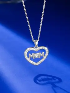 Elegant Heart Mom Zircon Necklace, Mother's Day Gift, Perfect for Daily Wear, Parties, Valentine's Day, Holiday Gifts