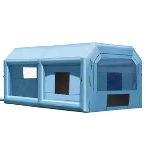 summervibes VEVOR Inflatable Paint Booth, 21x 13.5x 9.8 ft Inflatable Spray Booth, with 1100W Powerful Blower and Air Filter System, Large Furniture Painting, Portable Car Paint Booth for Medium-Sized Vehicles, Storage Bags, Large Size