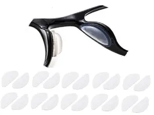 20 Pcs White Soft Comfortable Eyeglasses Stick On Nose Pads - Air Chamber Silicone Anti-Slip Cushions for Glasses Sunglasses Parts Adhesive