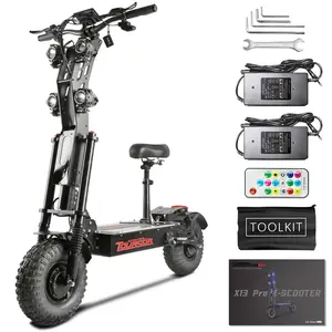 Toursor X1472V Pro Adults Electric Scooter 14" Off-Road Tires, Tackle Trails & Commutes