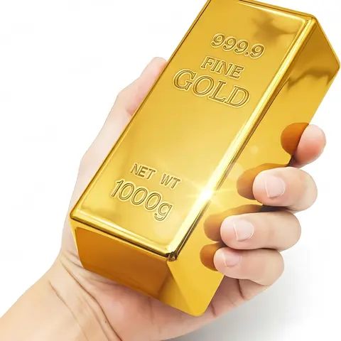 Gold Bar Design Prop, Lightweight Faux Shiny Gold Brick, Party Decoration Prop for Stage, Pirate Costume, Event Decoration & Party Supplies, Gifts, Party Props