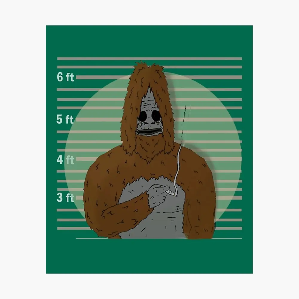 Sassy The Sasquatch Poster, The Big Lez Show Wall Art, Comedy Bigfoot Movie Print Decor Home Room