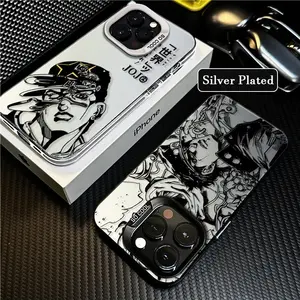 JOJO Anime Kujo Jotaro Phone Case For iPhone 17 16 15 14 13 12 11 Pro Max X  XSMAX Plus & Samsung Galaxy S25 Ultra S24 S23 S22 S21 Plus Candy Matte Shockproof Back Cover