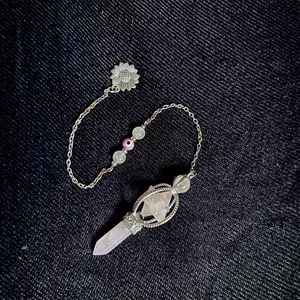 Merkaba & Crystal Point Pendulum for Divination and Dowsing