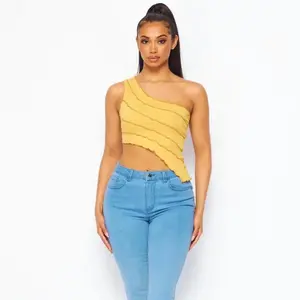 The One Shoulder Street Elegance Diva Top Comfort Rayon Fashion Womenswear Fit Gorgeous Style Spandex