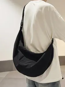 Unisex Street Trend Minimalist Crossbody Bag, Lightweight Large Capacity Crossbody Bag, Trendy All-match Casual Crossbody Bag for Daily Use