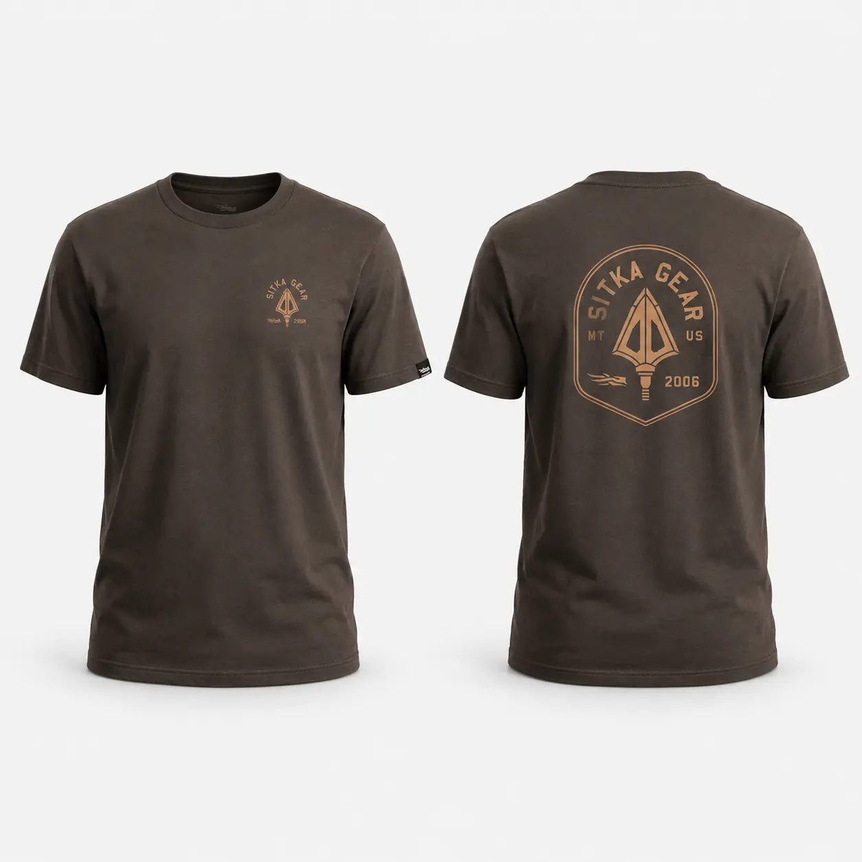 Sitka Gear Hunting T-Shirt, Spearhead Logo Outdoor Tee, Montana Hunter Shirt, Big Game Hunting Gift for Men, Shirt for men