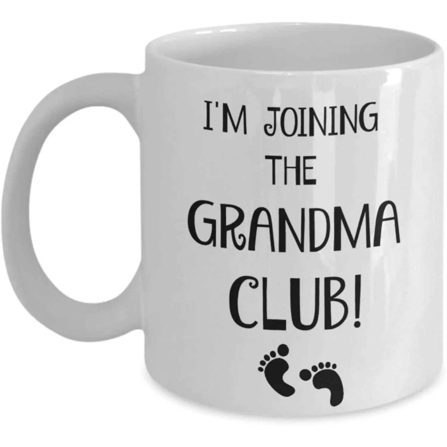 First Time Grandma Club Coffee Mug - A Funny Tea Cup Makes the Best Grandparent Announcement Gift for Any Future Grandma - Best Present for Mom When She's Promoted to Grandma (One Pack) 11oz Color Ceramic Mug