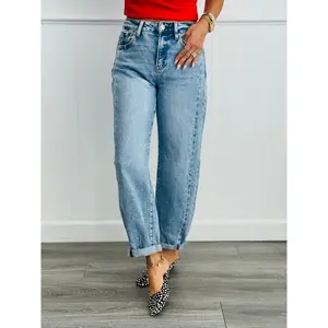 Risen Medium Rock The Night Away Barrel Jeans (Reg & Plus)