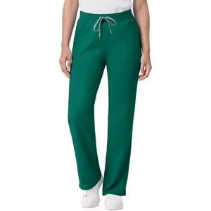 Scrub Pants for Women - Straight Leg Medical Scrub Pants with 6 Pockets - Drawstring Soft Stretch Women Scrub Pant