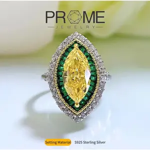 S925 Sterling Silver Colorful Marquise-Cut Rings Elegant, Luxurious & Stylish Gift for Women