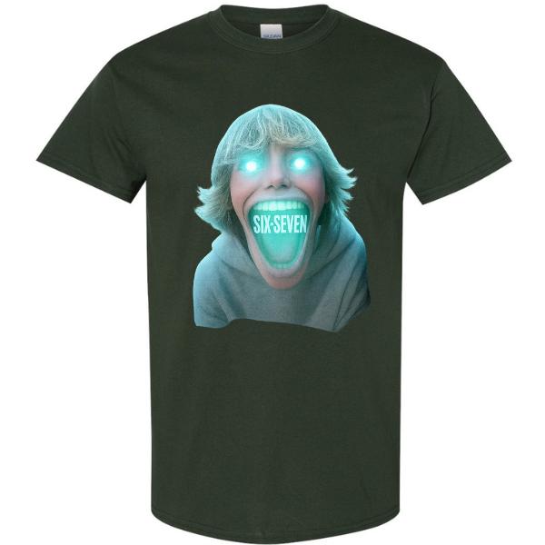 Six Seven 67 Kid Meme Shirt Viral TikTok Trend Tee Funny Horror ...