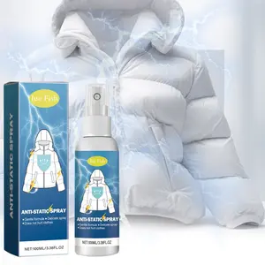 Multifunctional Anti-Static Spray, Quick Static Wrinkle Removal for Polyester Nylon Down Jackets, Fabric Care Essential