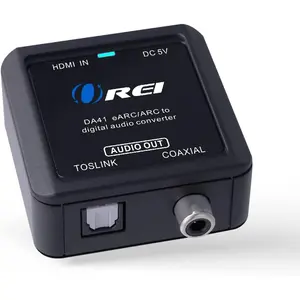 Earcarc hdmi to opticalcoaxial audio extractor supports dolby 51 channel dts 51 lpcm 20 channel hdtv soundbar speaker amplifier da41