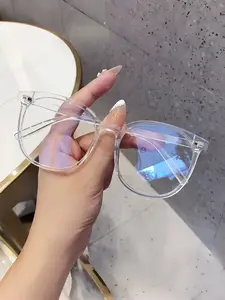 Square Frame Anti-blue Light Glasses, Fashion Transparent Glasses for Women & Men, Fashion Eyeglasses for Work, Daily Clothing Decor, Perfect for Student Daily Use, Square Frame Eyewear.