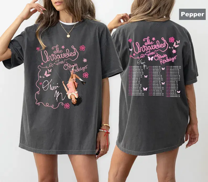 [Sale Off 50%] Comfort Colors Concert Shirt The Unraveled Tour 2026 T-Shirt, Pop Rock Olivia Princess Unraveled Tour 2026 Concert Tee