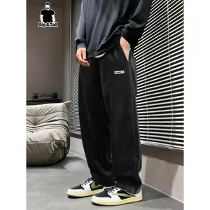 Men'sOversizedCorduroyJoggers,LooseStraightLegCasualPants,FashionRetroStyle,PerfectforShopping,Travel,Streetwear