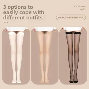 3 Pairs Women’s Sheer Thigh High Stockings | Summer Ultra Thin, Anti-Snag medias finas