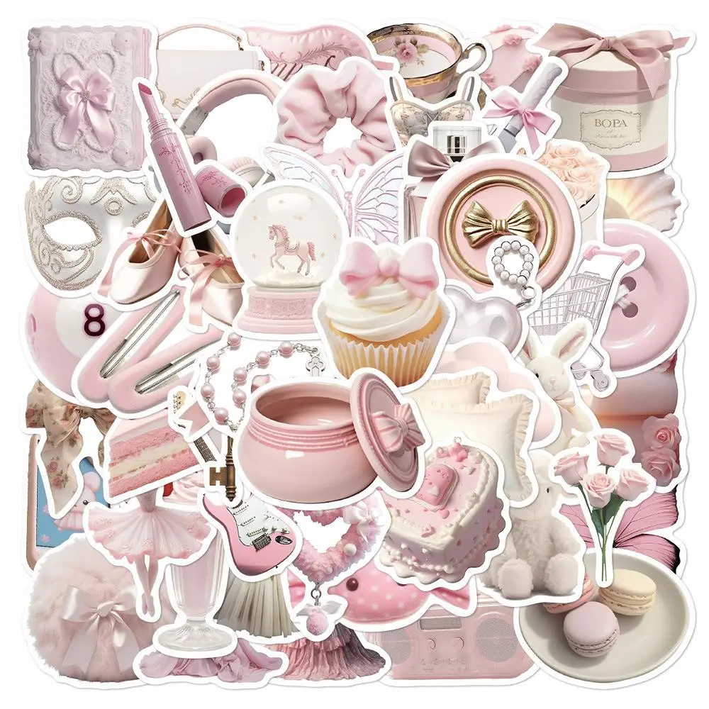 Cute Graffiti Sticker for Girls, 50 Counts DIY Decorative Sticker, Waterproof Decal for Car, Bicycle, Motorcycle Helmets, Water Bottle, Laptop Phone C