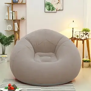 1 bean bag chair, inflatable sofa chair, soft and comfortable, outdoor lazy seat, tatami chair, sofa cover, recliner, round single sofa, suitable for living room, office napping, outdoor picnics and camping, Father's Day gif