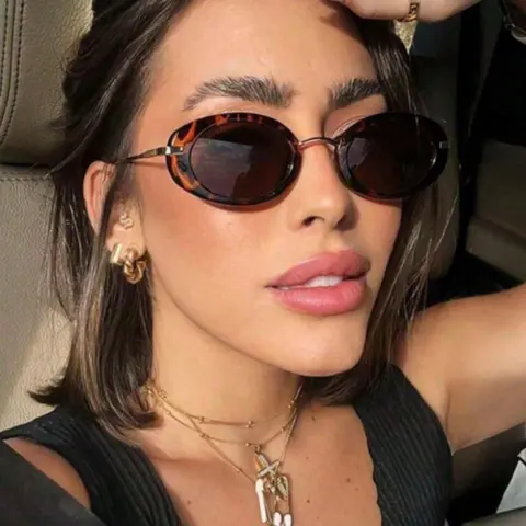 Women's Vintage Trendy Oval Frame Glasses , Fashion Casual Full Rim Glasses for Everyday Use, Fashion Accessories for Outdoor Activities, Stylish Glasses