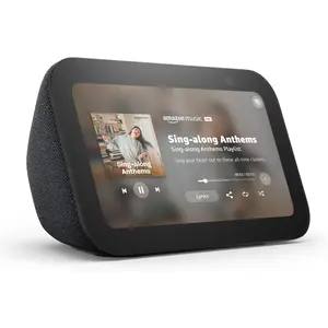 Amazon Echo Show 5 (Newest Model), 5.5" Smart Display, Designed for Alexa+, 2x the Bass and Clearer Sound, Charcoal