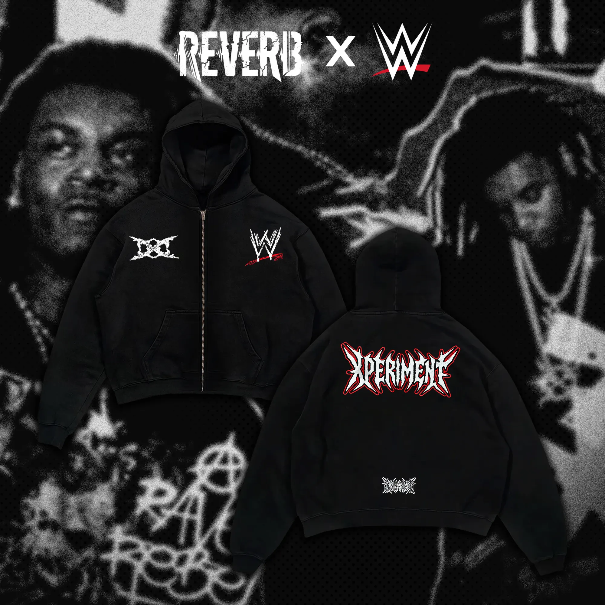 [REVERB] Ken Carson x WWE Special Hoodie and Zip-Up Hoodie, Vintage Pro Wrestling Rap Graphic Sweatshirt, Opium Rage Streetwear, Hip-Hop Wrestling Fan Merch
