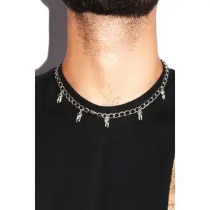 Dental Work Necklace - Silver