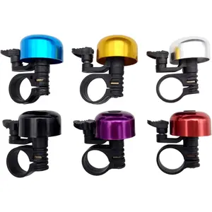 4-Piece Set - Bicycle Bells, Mountain Bike Handlebar Bells, Loud and Clear Aluminum Road Bike Bells, with Screws, Suitable for Most Bicycles (Bell Color Random)