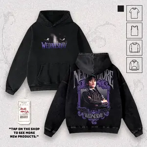 Retro Limited Wednesday Graphic Washed T-shirt, TankTop, Hoodies, Sweatshirt Premium Cotton Pre-Washed Fabric American Made Streetwear Menswear Soft Durable S-5XL