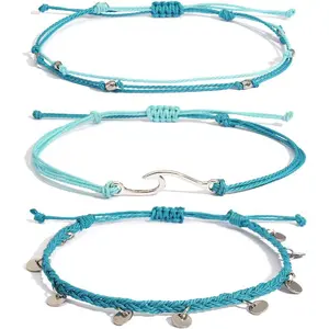 String Anklets Cute Beaded Ankle Bracelets Beach Wave Anklet Stainless Steel  Boho Ankle  for Women