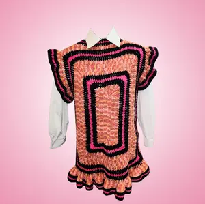 Madeline Crochet Dress with Butterfly Sleeves for Women - Casual Style - Womenswear