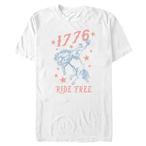 Mens Lost Gods 1776 Cowboy Ride Free T Shirt