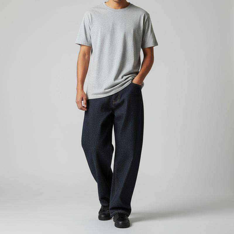 KNOBETTA Ultra Wide Leg Baggy Jeans - KNOW BETTA Classic Fashion Durable Denim Exaggerated Wide Leg 5 Pocket Design Perfect for Casual Wear & Skate Sessions