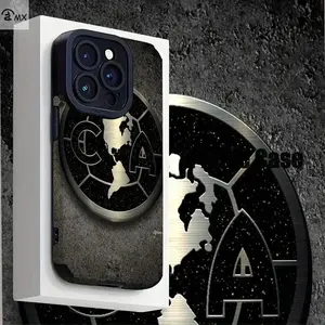 Club America Logo Design Pattern Design for Iphone17 16 15 14 13 12 11 Pro Max Plus Air Exclusive Faux Leather Phone Case, Stain-Resistant, Stylish, Trendy streetwear style Protective Protection Shockproof Cellphone