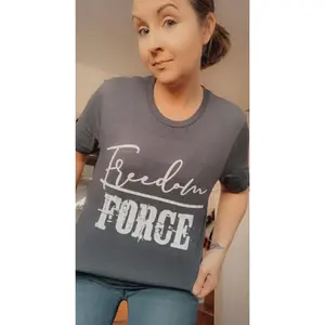 Freedom Over Force Screenprint Tshirt- freedom, freedom over force, medical freedom