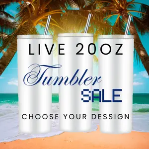 Live Sale 20oz Skinny Tumbler With Lid, Straw & Rubber Bottom Designs - Choose Your Unique Style for On-the-Go Sipping - Drinkware