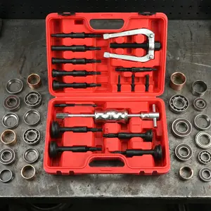 16PCS Blind Bearing Race and Seal Puller Extractor Kit with Case Blind Hole Pilot Bearing Internal Extractor Puller