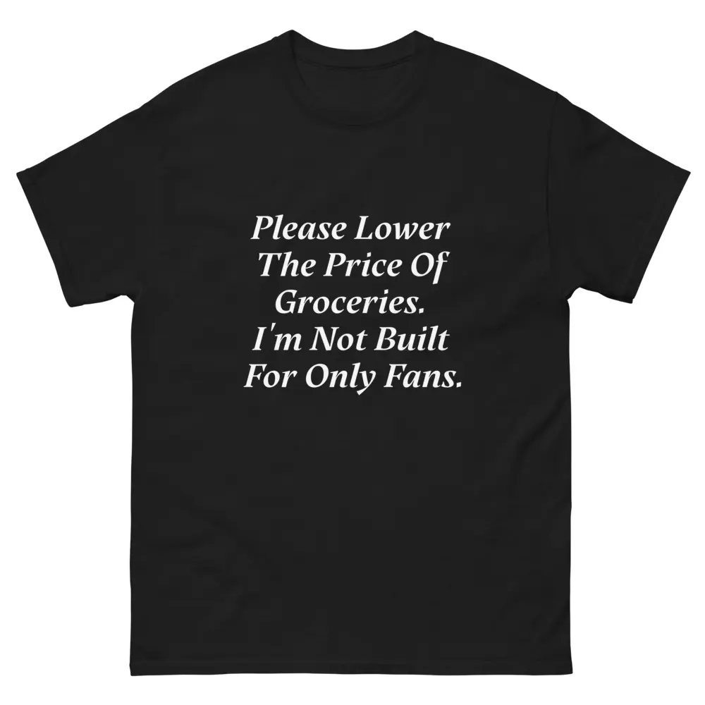 Unisex classic tee men gifts full color apparel unique graphic trendy t-shirt funny