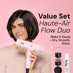 L'ANGE HAIR  - Haute-Air Flow Duo - Smooth Operator Heat-Styling Dryer for Curly Hair, Ultra-Fast Personal Care Appliance, Curly Hair Dryers