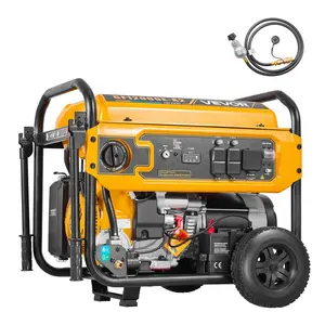 VEVOR Portable Generator, Gasoline 13500W Peak Watt, LPG 12000W Peak Watt & Natural Gas 11000W Peak Watt Tri-Fuel Generator, Home Backup Generators with Electric Start, Gas, LPG & Natural Gas Powered
