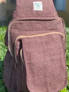 Unique Himalaya Hemp Sling Backpack Hippie Backpack Festival Backpack Hiking Backpack 100% Hemp|100 VEGAN| FAIR TRADE | Handmade with Love