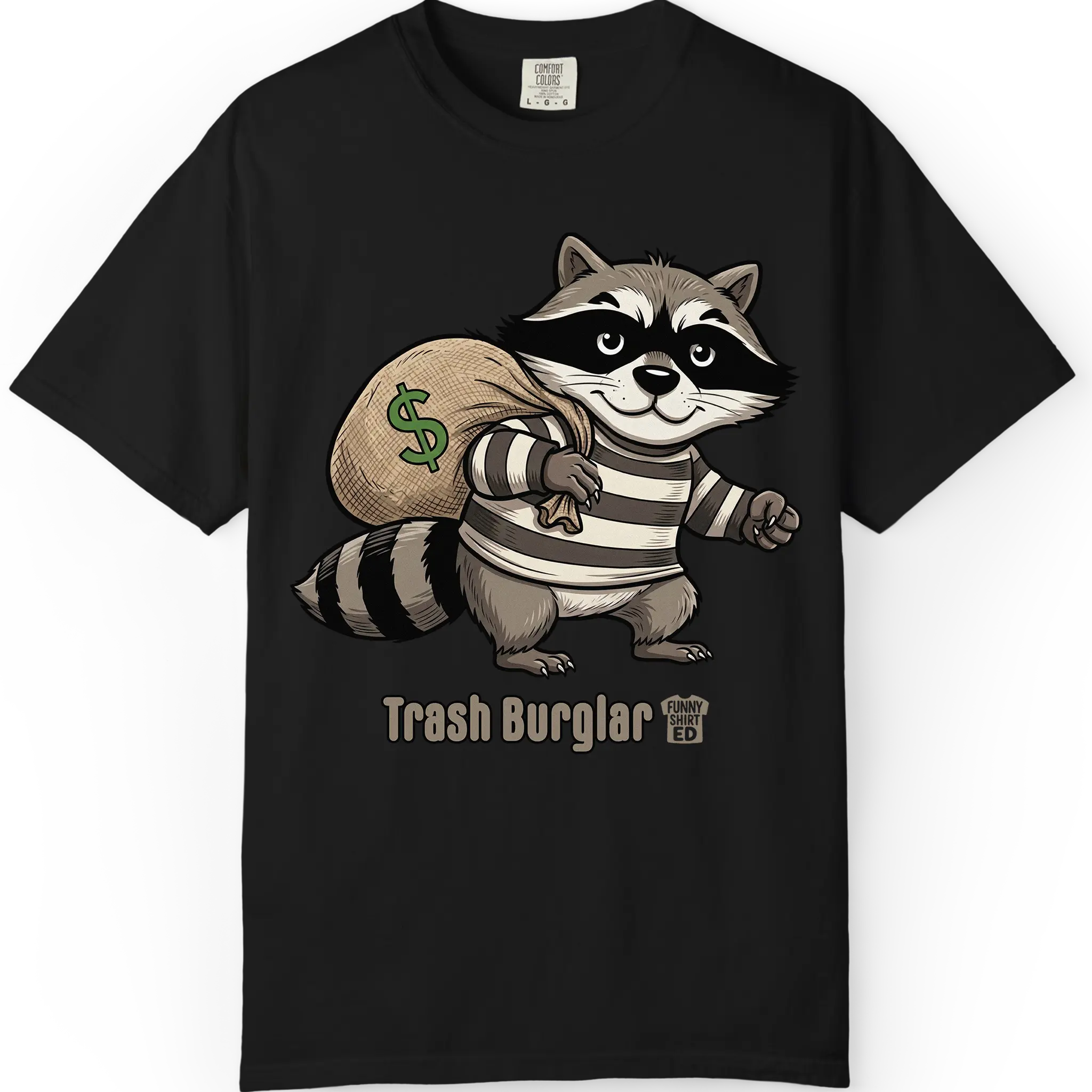 TRASH BURGLAR - Funny Shirt, Oversized Vintage Tee, Comfort Colors 1717 Unisex T-Shirt, Vintage Style, Graphic Tee, Trendy
