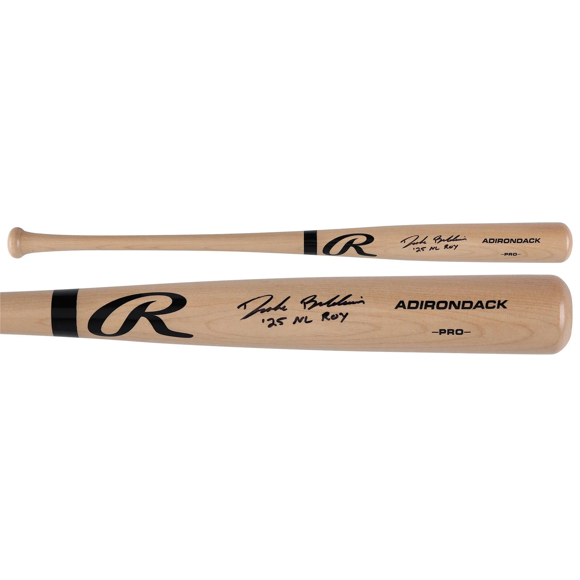 Drake Baldwin Atlanta Braves Autographed Blonde Rawlings Pro Bat with "25 NL ROY" Inscription - Fanatics Authentic Certified