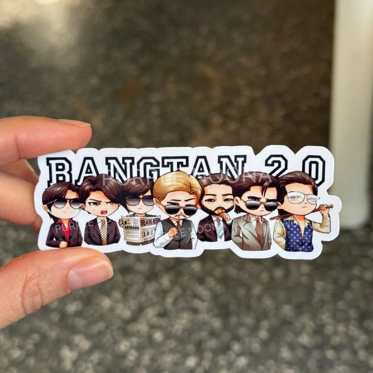 Bangtan 2.0  Sticker: Armyrang Tour vinyl stickers
