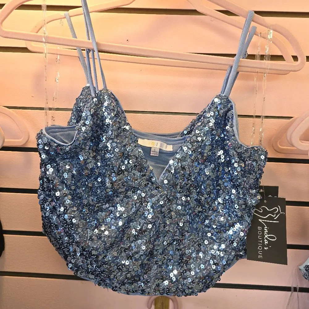 Sequin Cami Bralette Top