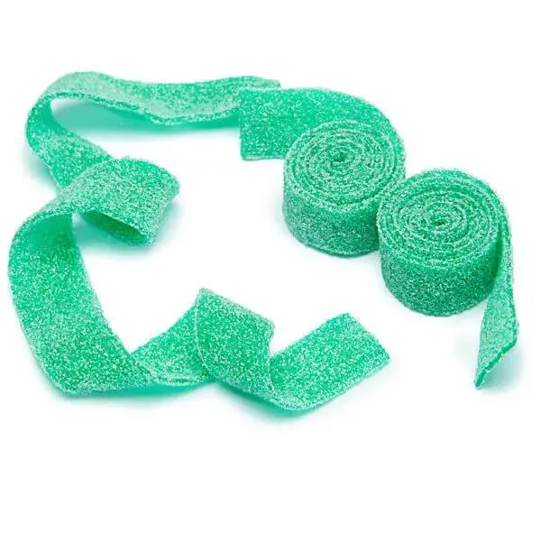 Sour Power Belts Candy - Green Apple: 20LB Case Sour Power Belts Candy - Green Apple: 20LB Case