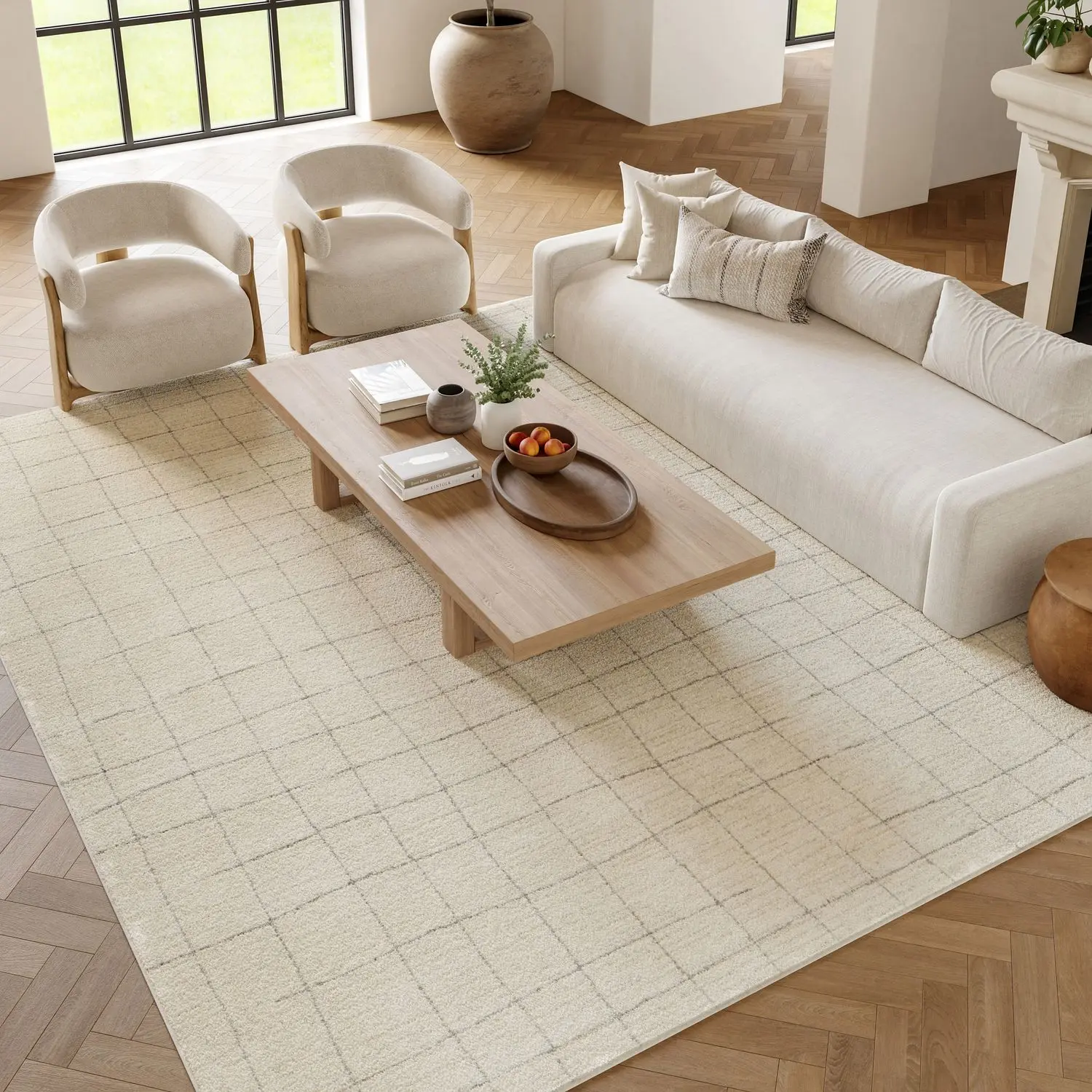 Nourison Santa Cruz Modern Textured Indoor Area Rug, Abstract Contemporary Decorative Rugs for Living Room, Abstract Rugs