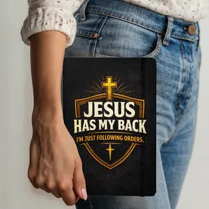 Christian Faith Journal – Jesus Has My Back Guided Writing Notebook